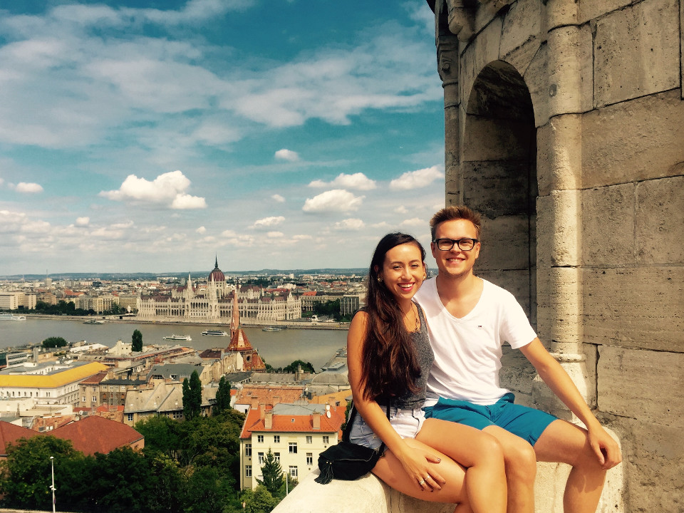 Tourismus, Budapest, Paar in der Liebe